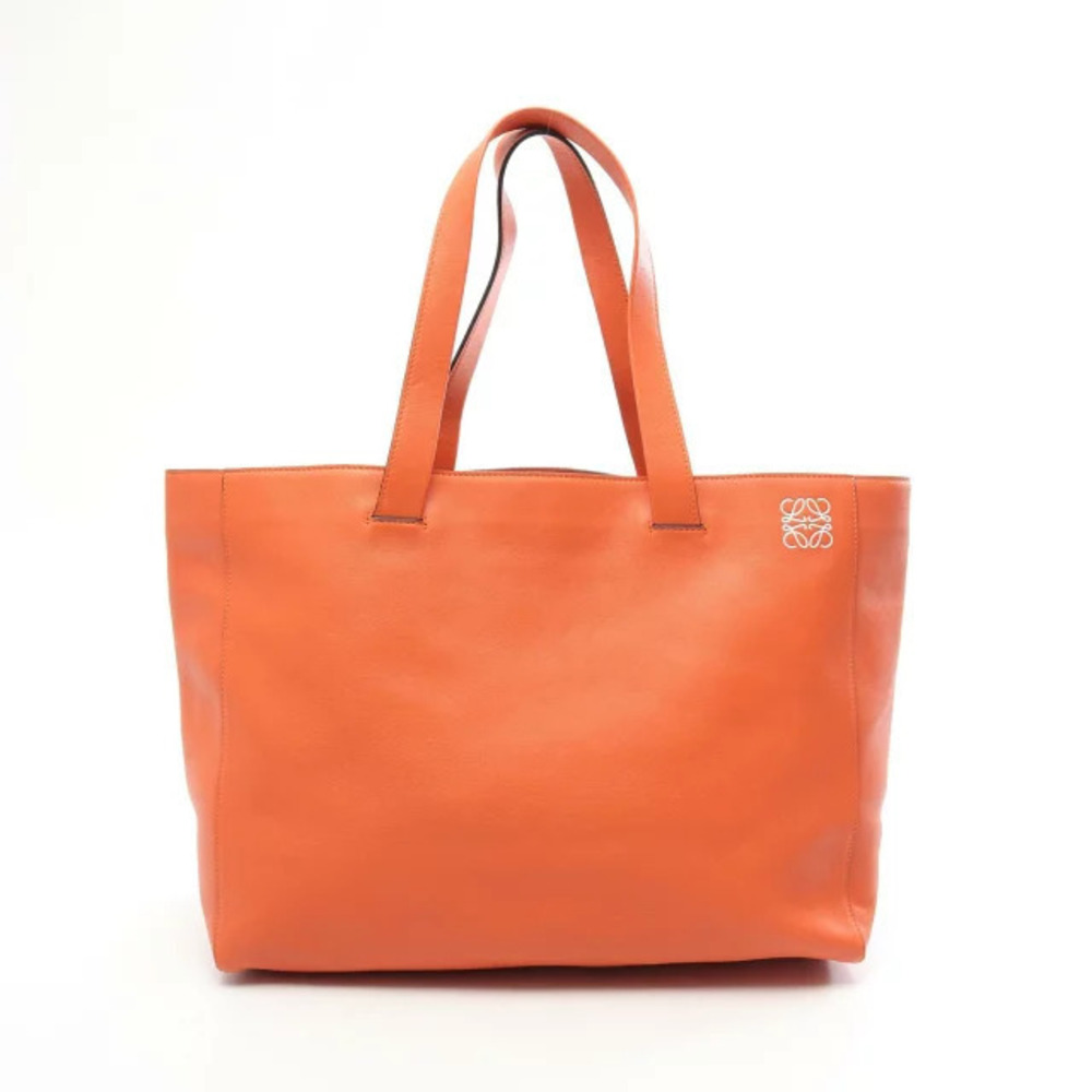 Loewe Anagram Tote Bag Leather Tone Orange